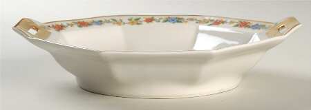 Rosemary (Multicolor Flowers) 9" Octagonal Vegetable Bowl