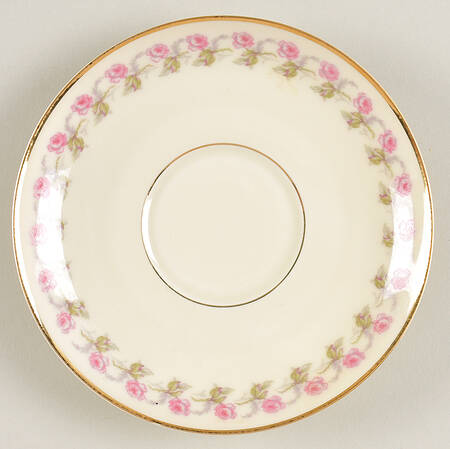 Rosemary (Pink Flowers) Saucer