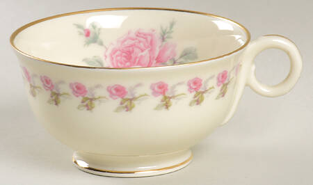 Rosemary (Pink Flowers) Footed Cup
