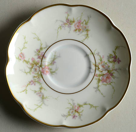 Rosalinde (France, Gold Trim) Saucer for Flat Cup