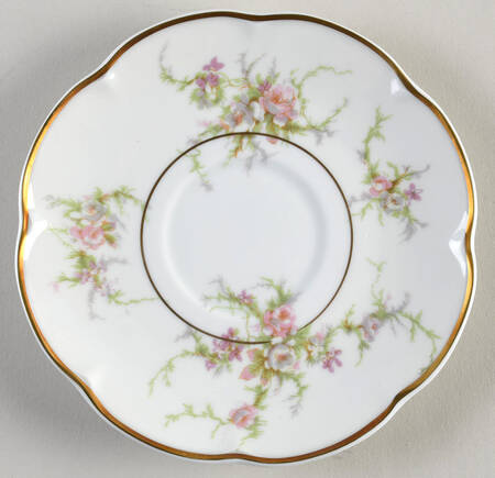 Rosalinde (France, Gold Trim) Saucer for Flat Cup