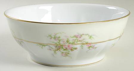 Rosalinde (France, Gold Trim) 10" Large Salad Serving Bowl
