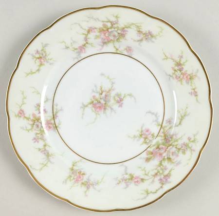 Rosalinde (France, Gold Trim) Luncheon Plate