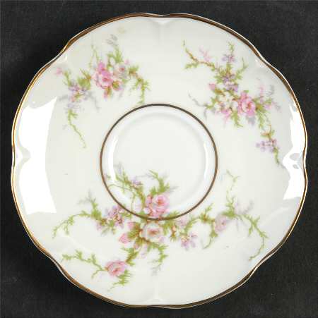 Rosalinde (France, Gold Trim) Saucer for Flat Demitasse Cup