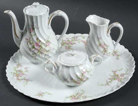 Rosalinde (France, Gold Trim) 6 Pc Mini Coffee Set