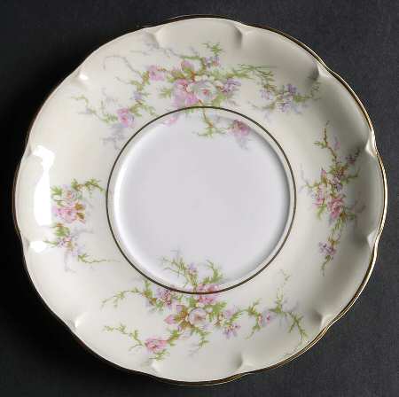 Rosalinde (France, Gold Trim) Saucer for Flat Cream Soup Bowl