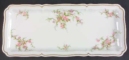 Rosalinde (France, Gold Trim) Large Sandwich Tray