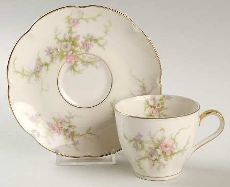 Rosalinde (New York) Flat Demitasse Cup & Saucer Set