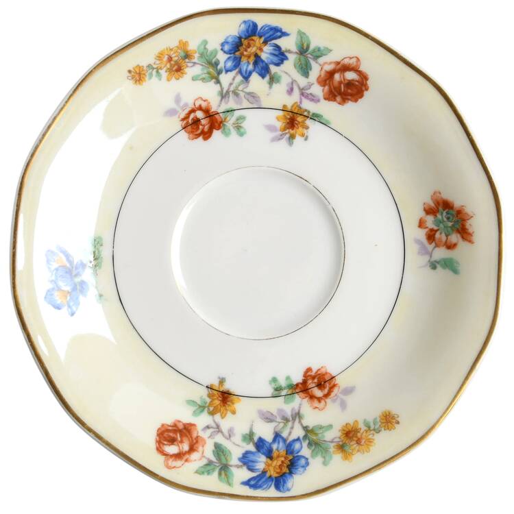 Rose Spray Saucer