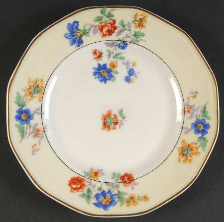 Rose Spray Salad Plate