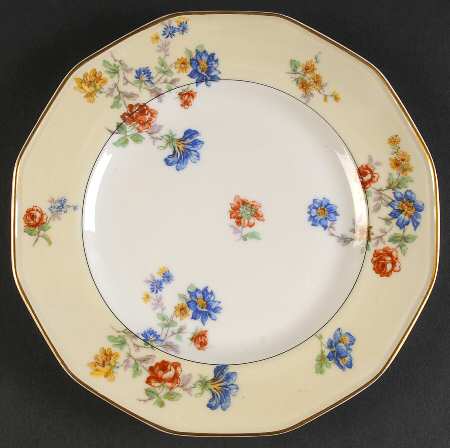 Rose Spray Luncheon Plate
