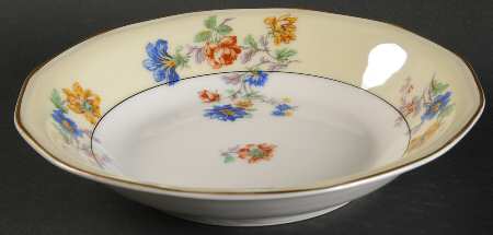 Rose Spray Coupe Soup Bowl