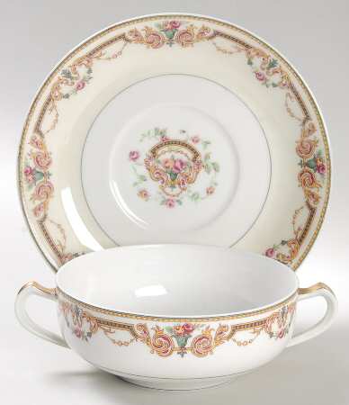 Saratoga  Flat Cream Soup Bowl & Saucer Set