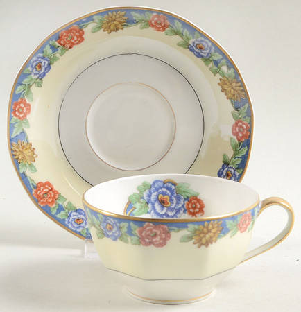 Satara Flat Cup & Saucer Set