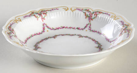 Savoie (Fr, Pink & Green Design) Fruit/Dessert (Sauce) Bowl