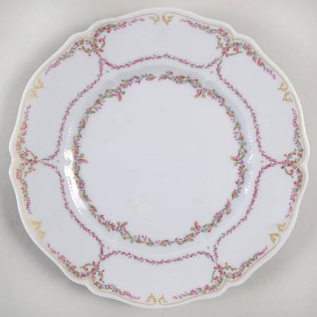 Savoie (Fr, Pink & Green Design) Salad Plate