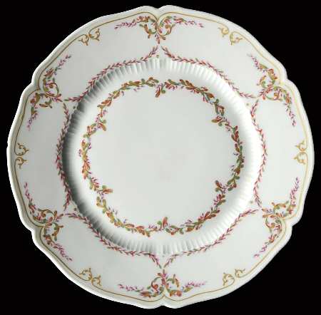 Savoie (Fr, Pink & Green Design) Bread & Butter Plate