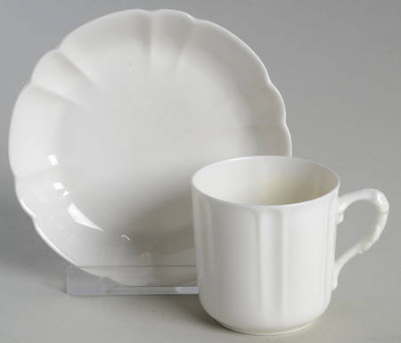 Schleiger 10 Flat Demitasse Cup & Saucer Set