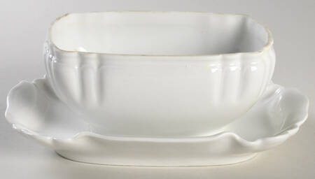 Schleiger 10 Gravy Boat w/Attached Underplate No Lid