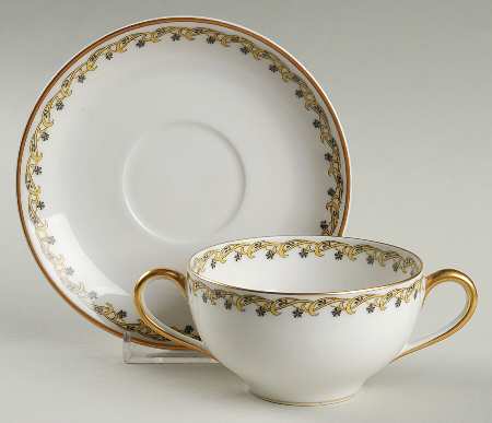 Schleiger 101 Flat Bouillon Cup & Saucer