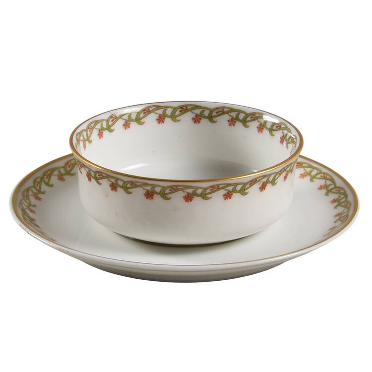 Schleiger 101A Ramekin & Saucer Set