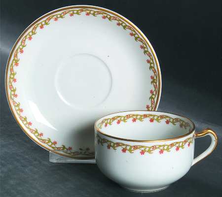 Schleiger 101A Flat Cup & Saucer Set