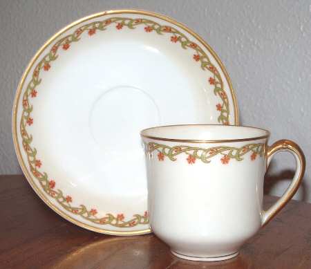 Schleiger 101A Flat Demitasse Cup & Saucer Set