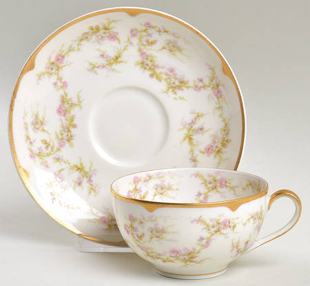 Schleiger 1020a Flat Cup & Saucer Set