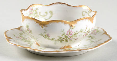 Schleiger 1024 Ramekin & Saucer Set by Haviland