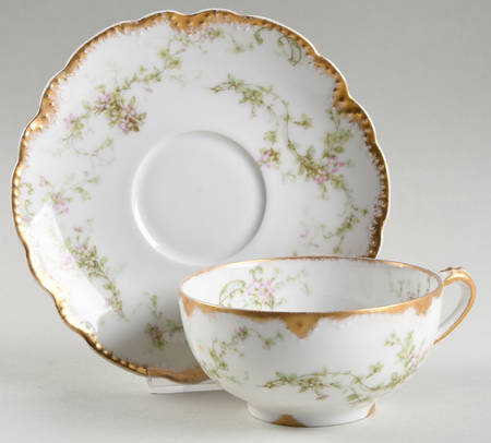 Schleiger 1024 Footed Cup & Saucer Set by Haviland
