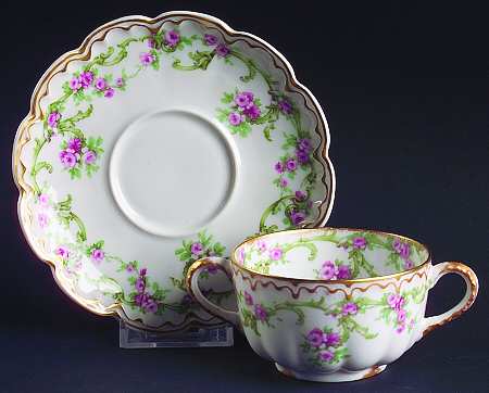 Schleiger 1045a Flat Bouillon Cup & Saucer