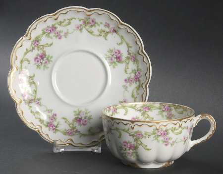 Schleiger 1045a Flat Cup & Saucer Set