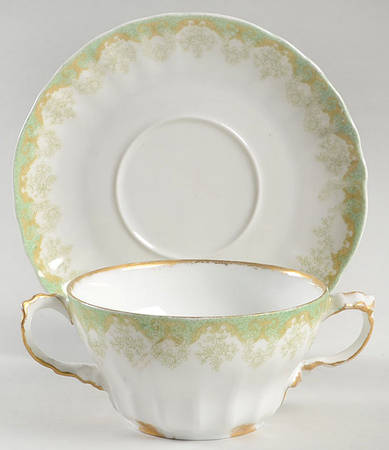 Schleiger 1061 Flat Bouillon Cup & Saucer