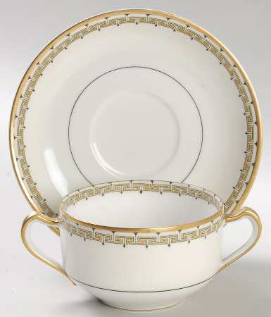 Schleiger 107 Flat Bouillon Cup & Saucer