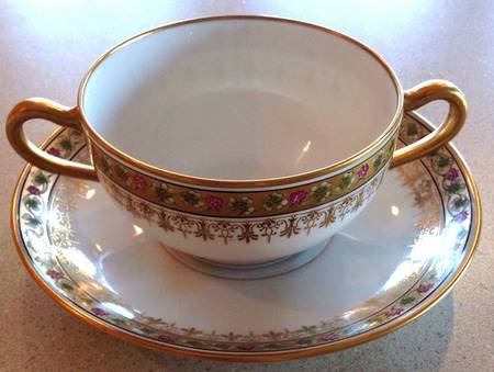 Schleiger 1079 Flat Bouillon Cup & Saucer