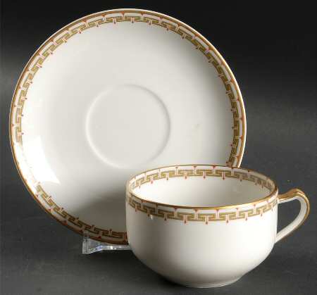 Schleiger 107b Flat Cup & Saucer Set