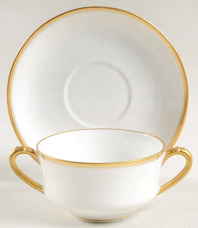 Schleiger 1125 Flat Bouillon Cup & Saucer