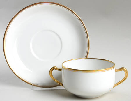 Schleiger 1125 Flat Bouillon Cup & Saucer
