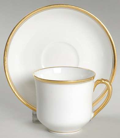 Schleiger 1125 Flat Demitasse Cup & Saucer Set