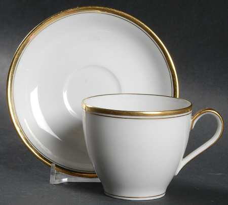 Schleiger 1125 Flat Demitasse Cup & Saucer Set
