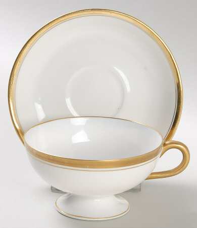 Schleiger 1125 Flat Demitasse Cup & Saucer Set