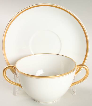 Schleiger 1125 Flat Bouillon Cup & Saucer