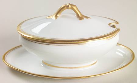 Schleiger 1125 Mustard with Lid & Attached Underplate