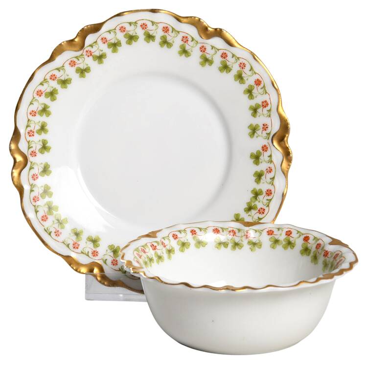 Schleiger 113A Ramekin & Saucer Set