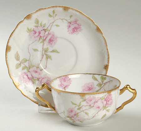 Schleiger 1151 Flat Bouillon Cup & Saucer