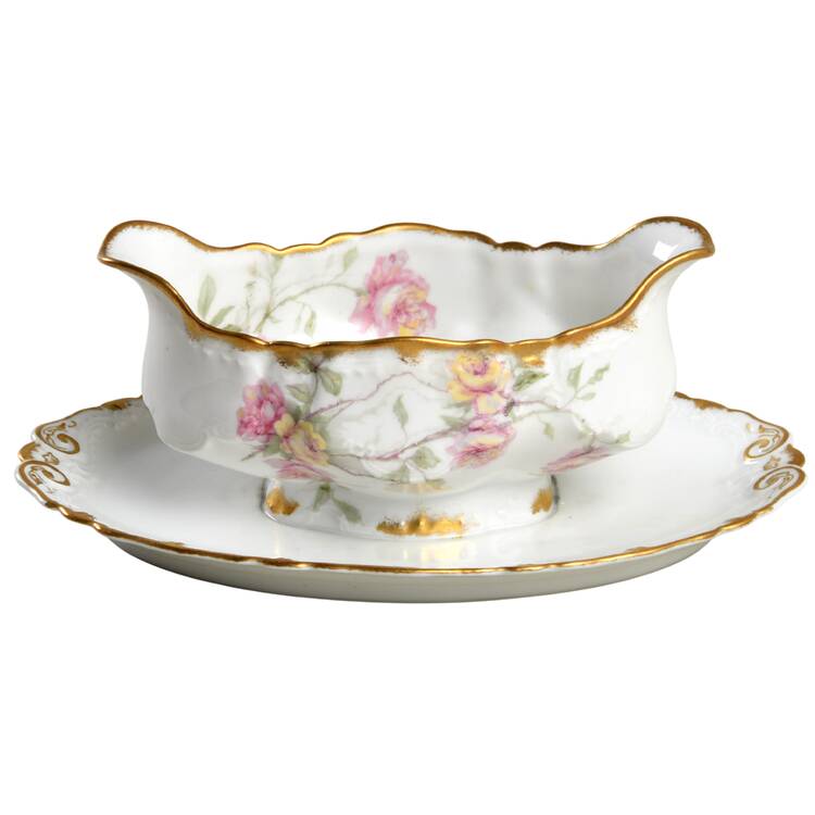 Schleiger 1151A Gravy Boat with Attached Underplate