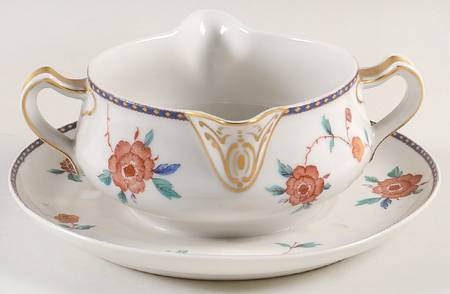 Schleiger 1183 Gravy Boat with Attached Underplate