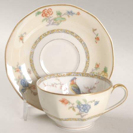 Schleiger 1227 Flat Cup & Saucer Set