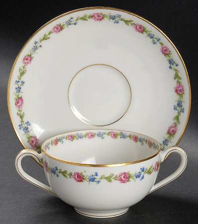 Schleiger 1263 Flat Bouillon Cup & Saucer