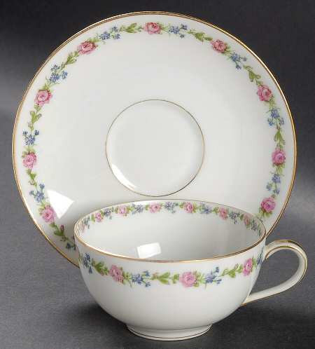 Schleiger 1263 Flat Cup & Saucer Set